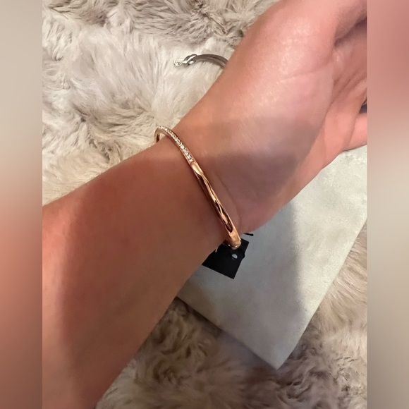 Sparkling Kate Spade Bangle with Heart Charms NWT - Picture 6 of 6